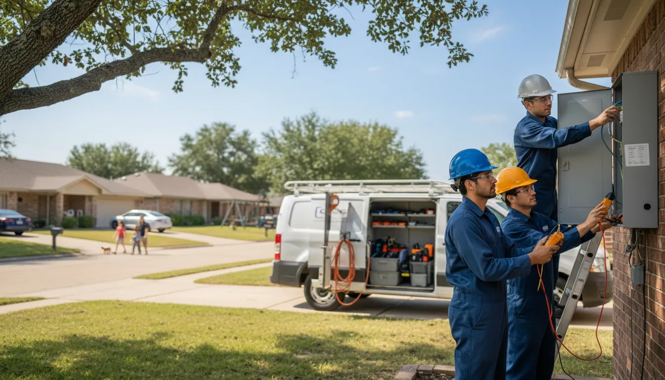 Certified electrician providing emergency electrical services in De Soto, KS